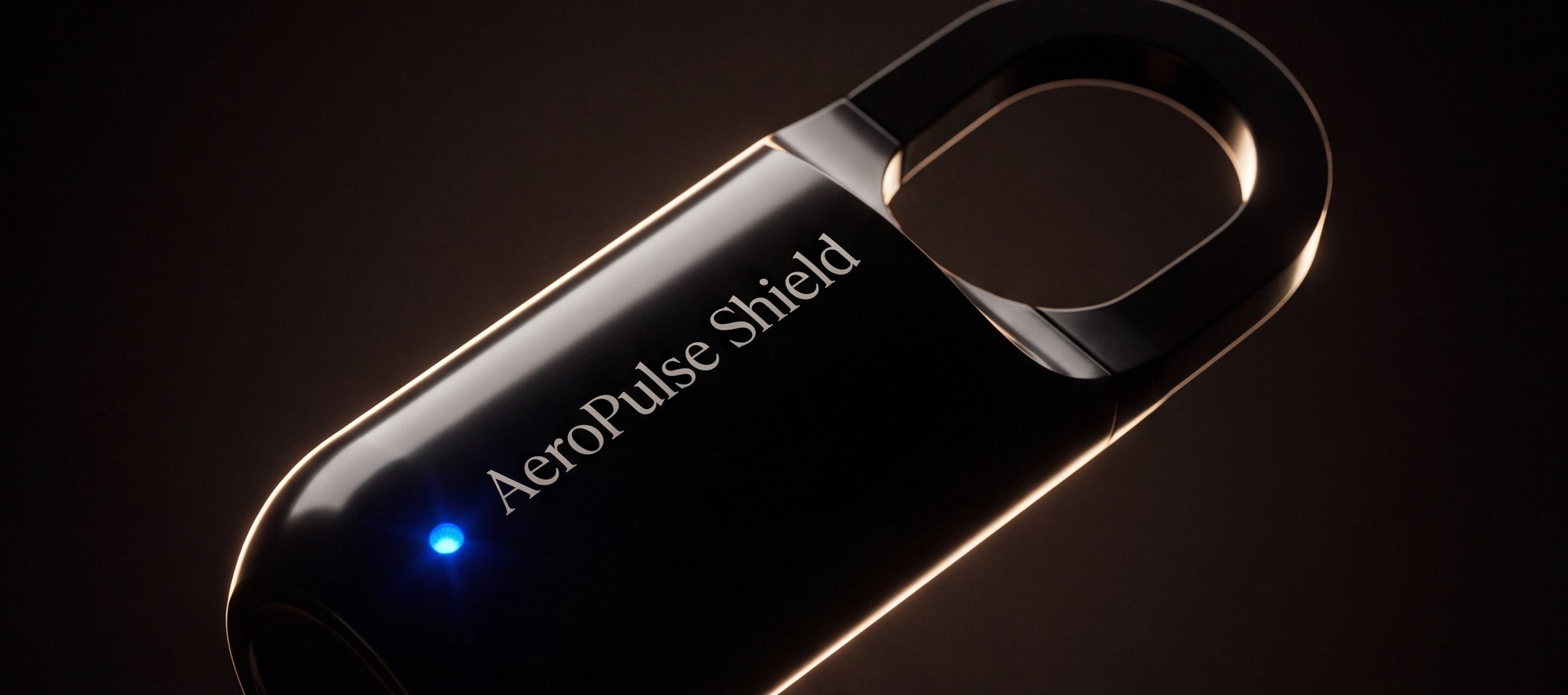 AeroPulse Shield fingerprint padlock in black