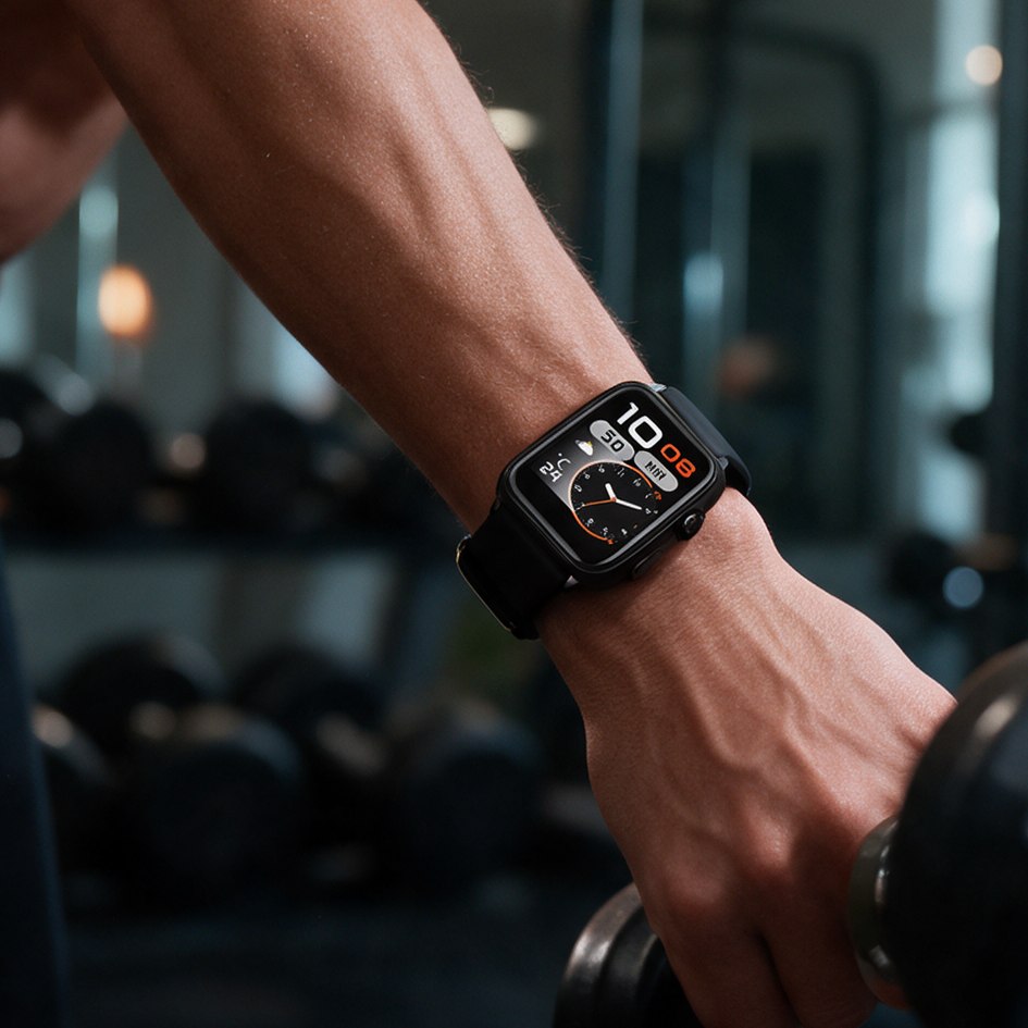 Black AeroPulse H23 during a gym workout