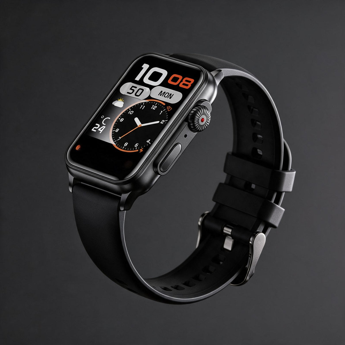 AeroPulse H23 smartwatch in black